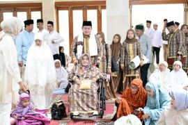 Bupati Banyuasin shalat Idul fitri di Masjid Agung Al-Amir