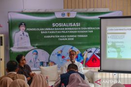 DLH HST dorong peningkatan pengelolaan limbah B3 bagi fasilitas pelayanan kesehatan