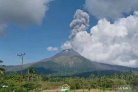 Gunung Lewotobi Laki-laki erupsi enam kali hingga Rabu siang