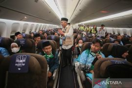 Garuda catat OTP 100 persen pada penerbangan haji kloter pertama