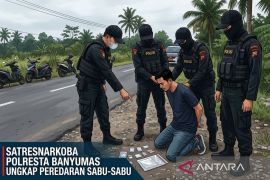 Satresnarkoba Polresta Banyumas ungkap peredaran sabu-sabu 36,64 gram