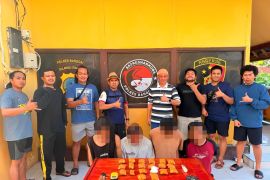 Polres Banggai amankan empat pelaku dengan sabu 1,1 kilogram