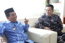 Bupati HSS terima kunjungan Danlanal Banjarmasin