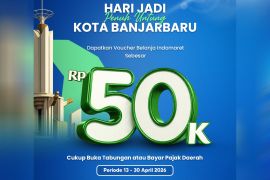 Bank Kalsel bagikan voucher belanja gratis rayakan Hari Jadi ke-27 Banjarbaru