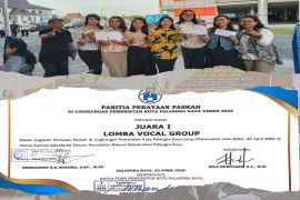 Disdik raih juara lomba vokal grup perayaan Paskah Pemkot Palangka Raya