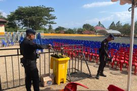 Satbrimob Polda-Sulteng sterilisasi lokasi ibadah Paskah Nasional V di Sigi