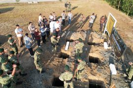 Yonif 305 jaga sejarah TNI, bangun tugu tengkorak di eks medan latih