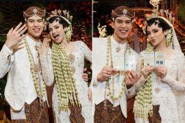 Potret akad nikah El Rumi dan Syifa Hadju