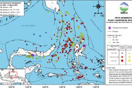 336 gempa tektonik terjadi di Sulut sepanjang Maret