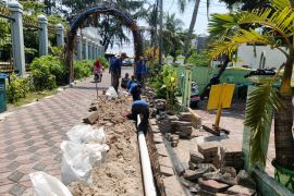 Pemkab bangun saluran drainase atasi banjir di Pulau Panggang
