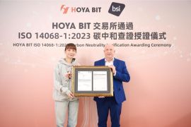 HOYA BIT Jadi Bursa Kripto Pertama di Dunia yang Raih Sertifikat Netralitas Karbon BSI ISO 14068-1