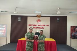 Kababinkum dan HAM TNI kunjungan kerja ke Oditurat Militer I-03 Pekanbaru