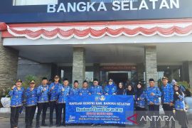 Bupati Riza Herdavid lepas kontingen MTQ Korpri Bangka Selatan