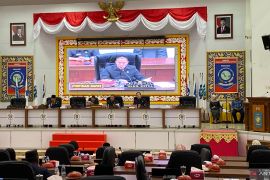 DPRD Babel paripurna penyampaian rekomendasi LKPJ TA-2025