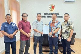 Ketua WMHPSB serahkan susunan pengurus ke PJU dan Kapolsek jajaran Polres Sergai