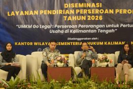 Kemenkum Kalteng diseminasi pendirian Perseroan Perorangan dorong UMKM naik kelas