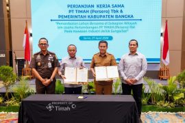 PT Timah - Pemkab Bangka sepakati pemanfaatan lahan bersama di Jelitik