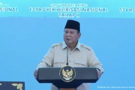 Prabowo hadiri groundbreaking 13 proyek hilirisasi tahap II di Cilacap