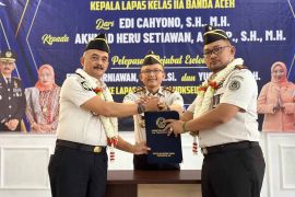 Pimpin sertijab Kalapas Banda Aceh, ini pesan Kakanwil Ditjenpas Aceh