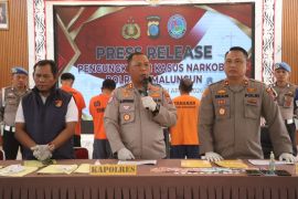 Polres Simalungun ungkap penindakan narkoba, tersangka bertambah, barang bukti menurun