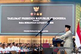 Prabowo briefs 1,500 unit commanders from three branches of TNI
