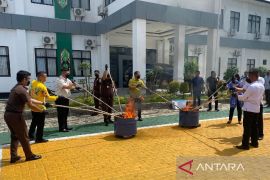 Kejari Barito Selatan musnahkan 48,94 gram sabu-sabu