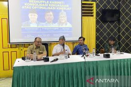 Pengamat: Prabowo "reshuffle" kabinet untuk konsolidasi kekuatan