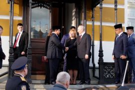 Momen akrab Prabowo dan Putin saat akhiri bilateral di Istana Kremlin