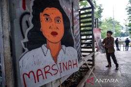 Aksi Hari Buruh Internasional di Bandung