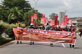 Kapolres Maros puji kedewasaan buruh saat unjuk rasa damai