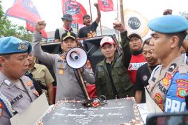 Buruh Pelabuhan Tanjung Priok gelar deklarasi damai