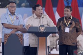 Merasa selalu didukung buruh Presiden Prabowo bersumpah sejahterakan rakyat
