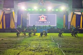 Penari cilik Sanggar Air Ananda meriahkan Hiburan Rakyat HSU