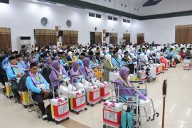 439 jamaah haji gelombang satu asal Ciamis diberangkatkan