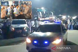 Patwal Satlantas Polres Tanjungbalai dikerahkan kawal keberangkatan calhaj