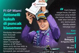 F1 GP Miami: Antonelli kukuh di puncak klasemen