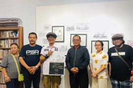 Pameran seni "Garis Pinggir" karya Talib Eka rekam wajah Gorontalo
