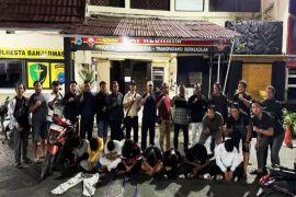 Polresta Banjarmasin ciduk delapan remaja konvoi bersenjata tajam