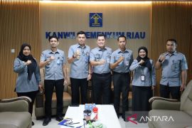 Sinergi Antarwilayah, Kakanwil Kemenkum Riau Terima Audiensi Kakanwil Kepri Bahas Optimalisasi Sarpras
