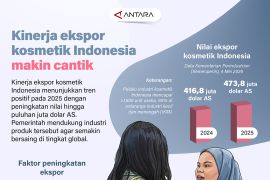 Kinerja ekspor kosmetik Indonesia makin cantik