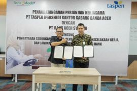 Bank Aceh-Taspen jalin kerja sama layanan pembayaran pensiunan
