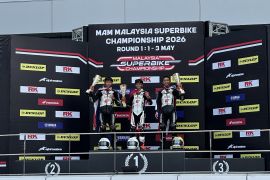 Pebalap muda AHM raih podium di seri pembuka Thailand Talent Cup 2026