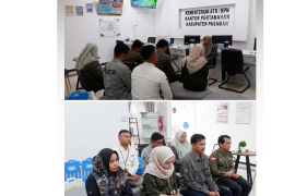 Kantor Pertanahan Pasaman lakukan pengukuran PTSL di Nagari Padang Mentinggi