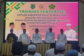 Persiapan MTQ Provinsi, 63 kafilah HSU ikuti training center
