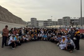 PIH KBIHU Cordova ajak ratusan jamaah haji Kampar maraton ke lokasi jamarot