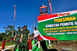 Kodim 0903 Bulungan Sukses Bangun Dua Jembatan Perintis Garuda