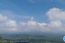 Semeru erupsi dengan tinggi letusan 800 meter di atas puncak