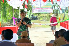 TNI rampungkan jembatan aramco  untuk akses pertanian warga di Pidie