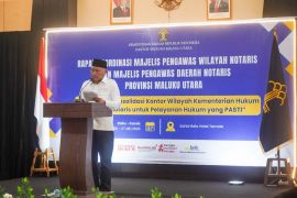 Rakor Notaris, Kemenkum Malut ingatkan pelayanan dan integritas notaris