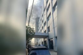 Gedung layanan jantung RSUD dr Soetomo Surabaya kebakaran